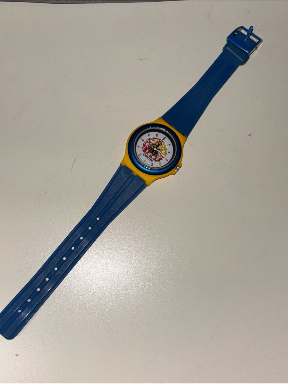 Vintage Expo 86 Swatch Mens Wrist Watch Vancouver Untested READ Needs New Bat